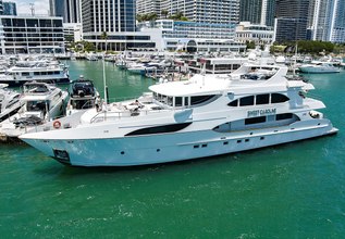 Sweet Caroline Charter Yacht at Fort Lauderdale Boat Show 2014