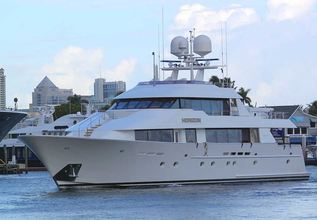 Relentless Charter Yacht at Fort Lauderdale Boat Show 2019 (FLIBS)
