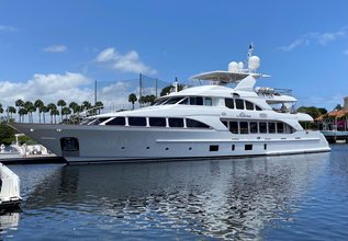 Allora Charter Yacht at Palm Beach Boat Show 2023