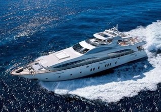 Blue Charter Yacht at Yachts Miami Beach 2017