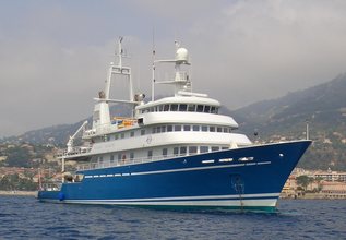Blue Shadow Charter Yacht at Monaco Grand Prix Yacht Charter