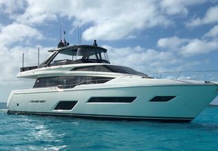 Sunsation Charter Yacht at Fort Lauderdale International Boat Show (FLIBS) 2023