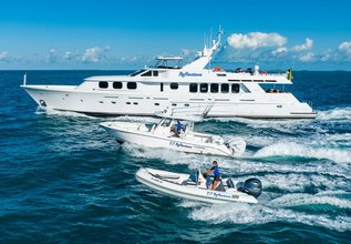 Reflections Charter Yacht at Fort Lauderdale Boat Show 2019 (FLIBS)