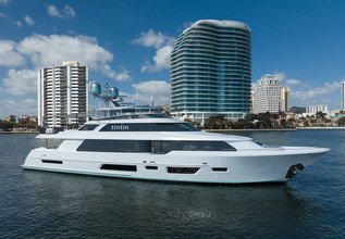 Tintin Charter Yacht at Palm Beach Boat Show 2022
