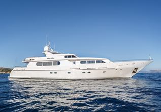 Milos at Sea Charter Yacht at Palm Beach Boat Show 2014