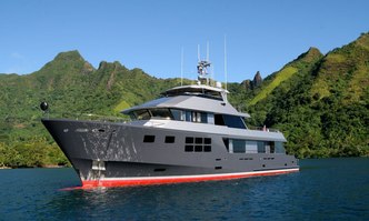 Akiko yacht charter Alloy Yachts Motor Yacht