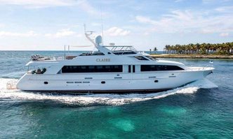 Claire yacht charter Hatteras Motor Yacht