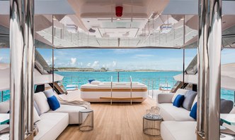 Never Blue yacht charter Custom Line Motor Yacht