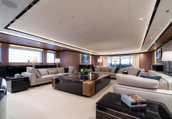 Another view of the main salon of superyacht 