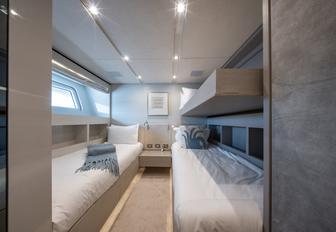 Charter yacht BLUE DIAMOND twin cabin with pullman berth