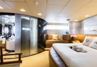Charter yacht PANDION guest cabin overview