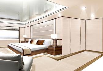 cabin on board superyacht O’MATHILDE