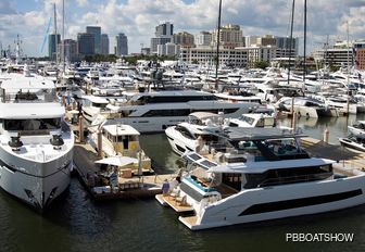 Palm Beach International Boat Show (PBIBS) superyachts berthed