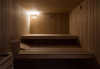 Sauna on superyacht O'PARI