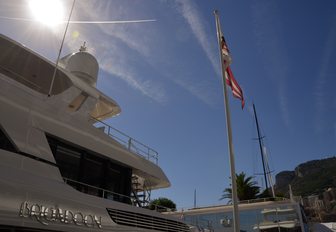 superyacht BRIGADOON up close at the Monaco Yacht Show 2018