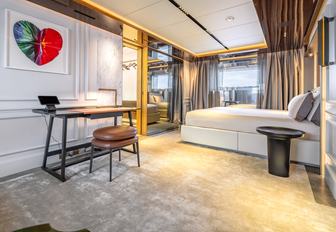 Superyacht charter RAJA² master cabin overview