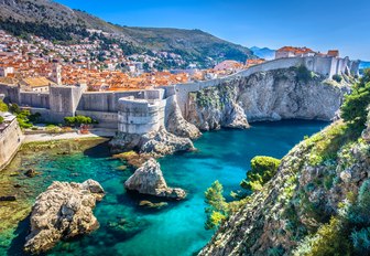 Overview of the coastline surrounding Dubrovnik