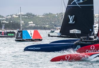 Emirates Team New Zealand and Artemis Racing go head to head in the 2017 America’s Cup Challenger Playoffs