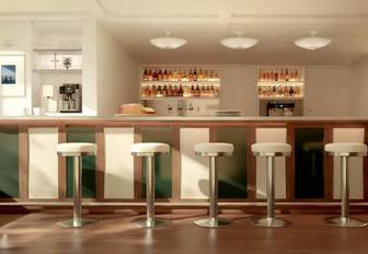 Superyacht charter CAPTAIN ARCTIC wet bar with stools