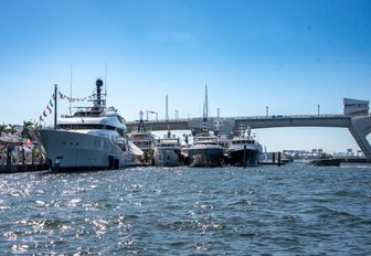 Superyacht charters berthed at FLIBS