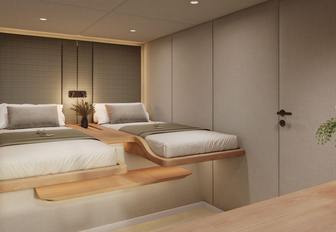 Charter yacht MIM OCEAN 10 twin cabin rendering