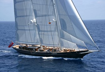 superyacht METEOR prepares for the 2017 St Barths Bucket Regatta