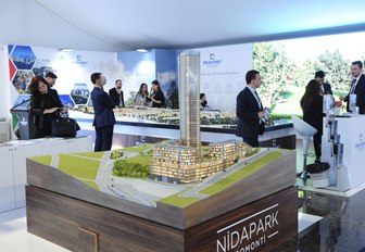 Model city at MIPIM conference in the South of France