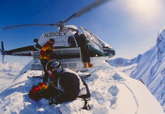 heli-skiing in Chugach Mountains, Alaska