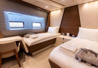Charter yacht ZEEMAR twin cabin and two porthole windows