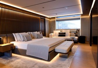 Charter yacht BEL1 master cabin and central berth