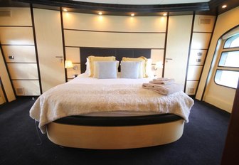 The master cabin of luxury yacht Level 8