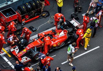 pit stop for red at the Monaco Grand Prix