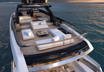 Sundeck of motor yacht ELYSIUM