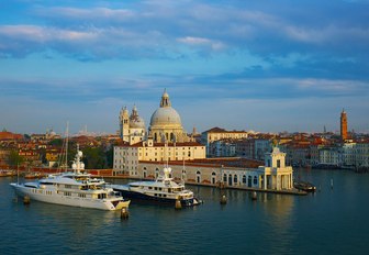 superyachts berth in Venice Yacht Pier, Italy