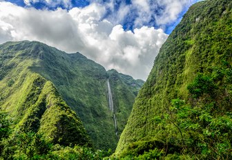 Cascade blanche, cirque of Salazie, la Reunion island