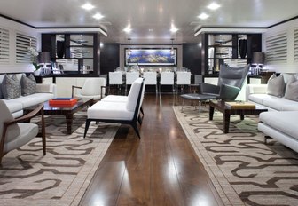 New interior on Mirage Yacht makes a unique charter yacht