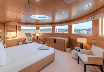 Charter yacht REBELS master cabin