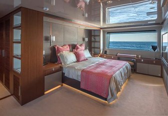 master suite on superyacht x