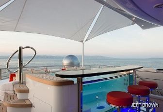 sundeck jacuzzi of charter yacht excellence v 