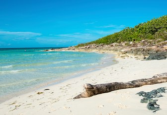 sandy beach with turquoise waters in Santa Maria, Cuba