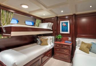 Charter yacht TELEOST guest cabin