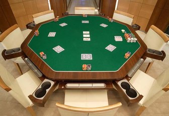 wheels superyacht blackjack table on yacht