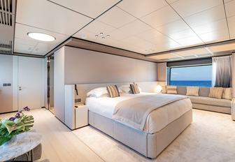 Charter yacht OCEAN ANGEL master cabin overview