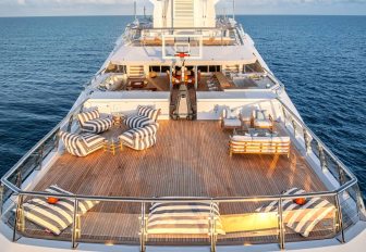 Charter yacht BATELLO exterior deck space