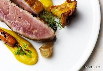 Michelin cuisine at Dvor, Croatia