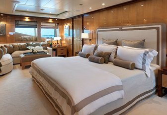 guest suite on superyacht april