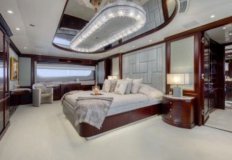 Charter yacht AKIRA ONE master cabin overview
