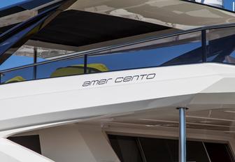 Charter yacht SEATALY model name reading Amer Cento