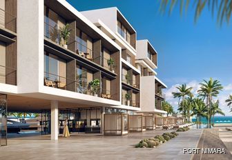 Impression of completed residences at Port Nimara