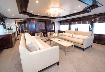 Charter yacht REBEL main salon